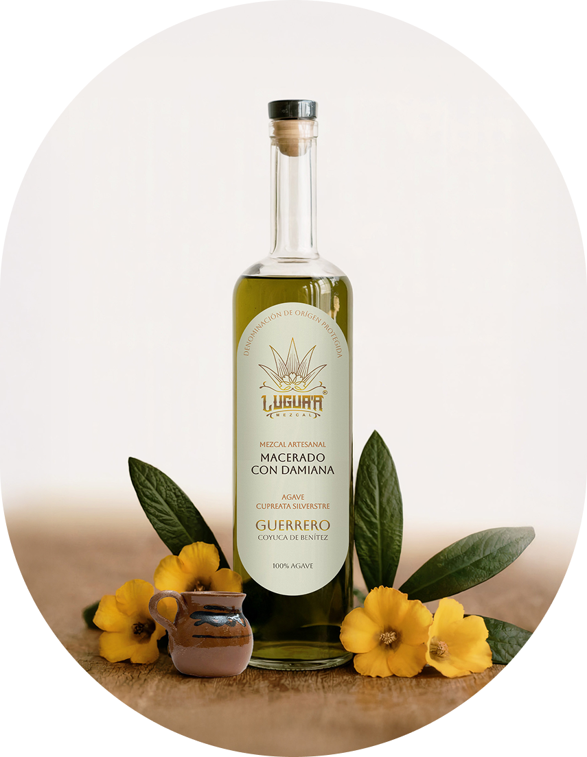 Mezcal Macerado con Damiana